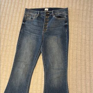 Sneak Peek Dark Blue high rise Flare Jeans